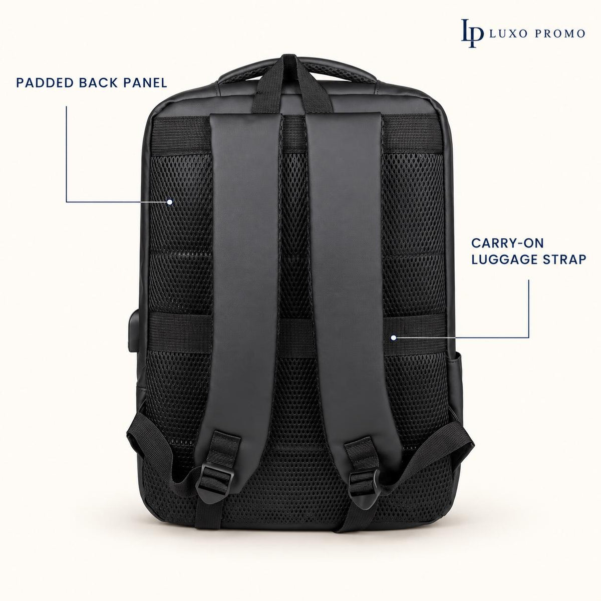 Personalized Backpack Gift Set, Custom Logo Smart Thermos, Power Bank, MagSafe Wallet and Charging Cable, Branded Employee Welcome Kit