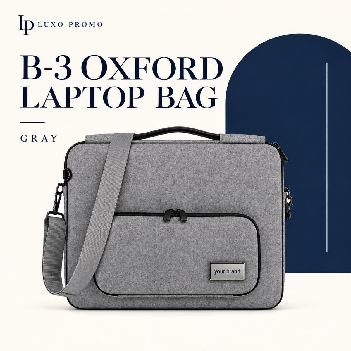 Personalized 16 Inch Laptop Bag Gift Set, Custom Logo Flashlight Power Bank and Light Up Cable, Corporate Employee Welcome Kit