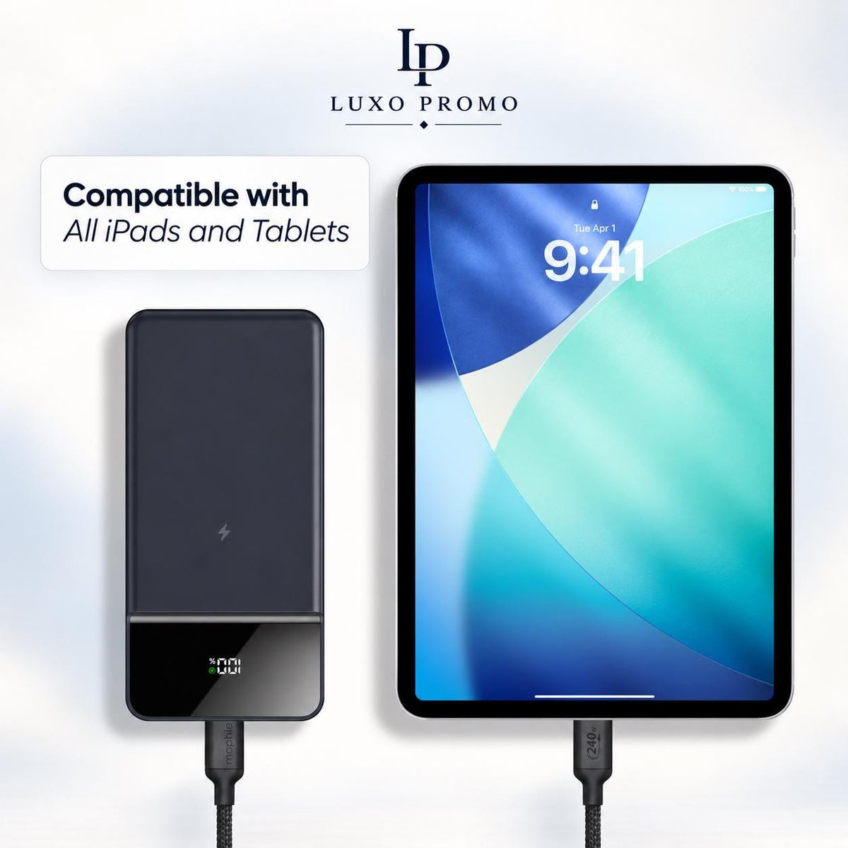 Personalized MagSafe Power Bank, Custom Light-Up Logo Charger, Corporate Gift, Bulk Branded 10000mAh Charger