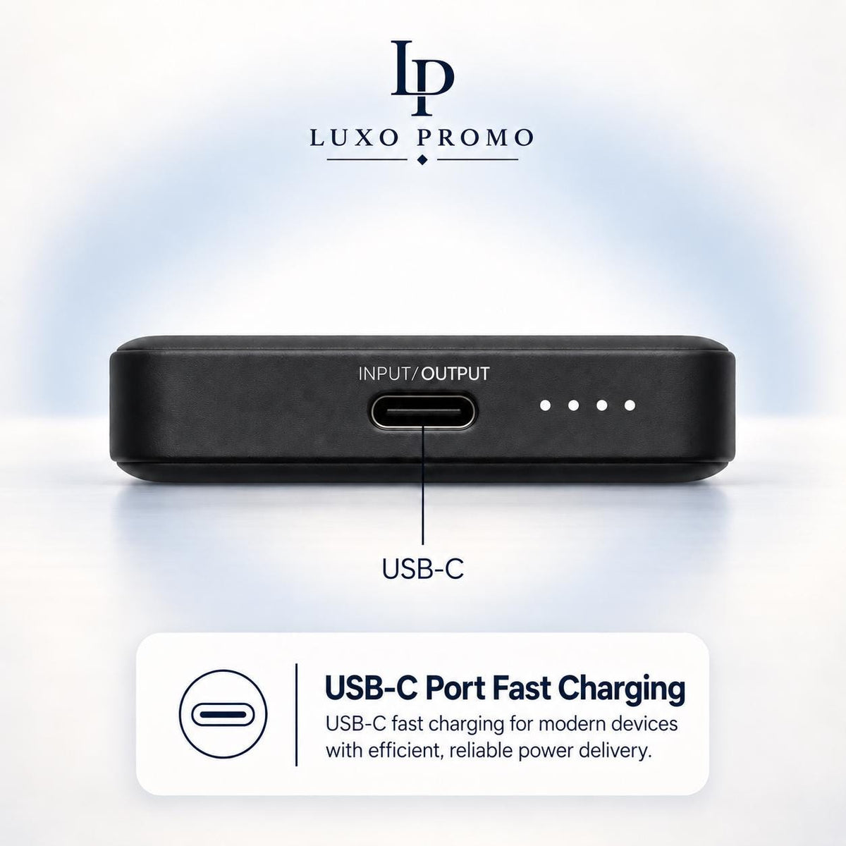 Personalized Titanium MagSafe Power Bank, Custom Logo Charger, Corporate Gift, Bulk Branded 10000mAh Charger