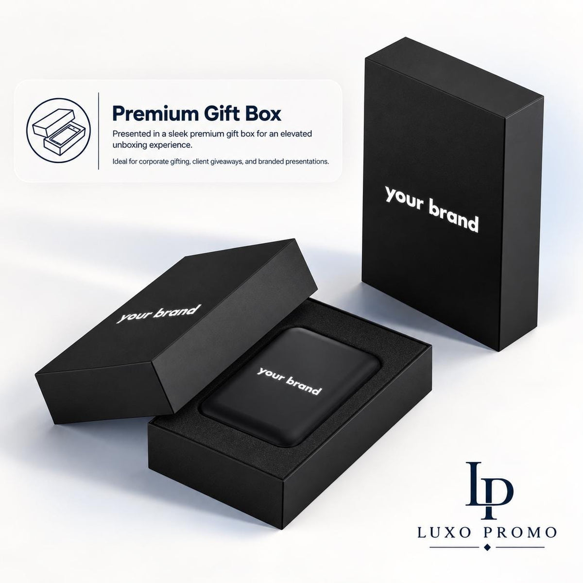 Personalized Light-Up MagSafe Power Bank, Custom Logo Charger, Corporate Gift, Branded 10000mAh Portable Charger