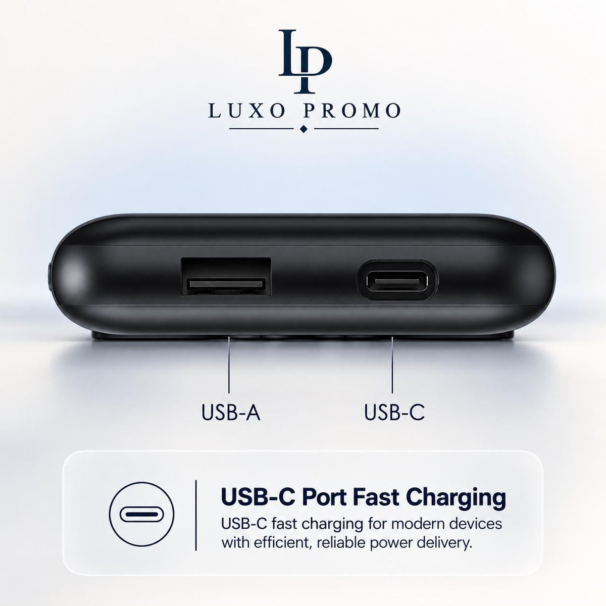 Personalized Light-Up MagSafe Power Bank, Custom Logo Charger, Corporate Gift, Branded 10000mAh Portable Charger