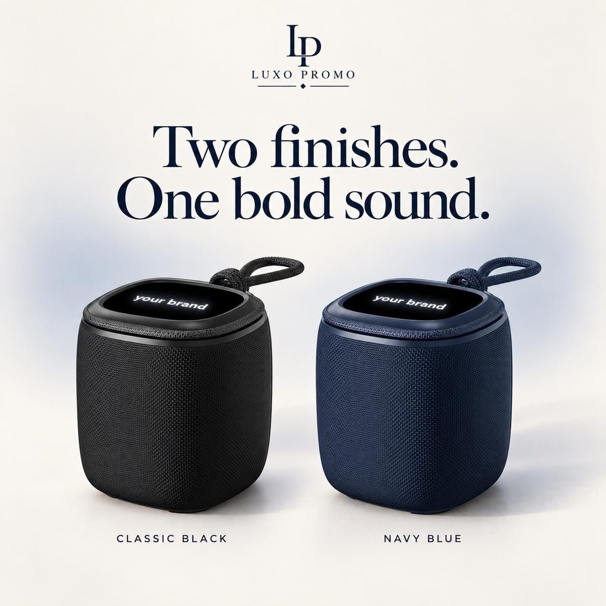 Personalized Light-Up Bluetooth Speaker, Custom Logo Wireless SoundBox, Portable TWS Corporate Gift for Employees