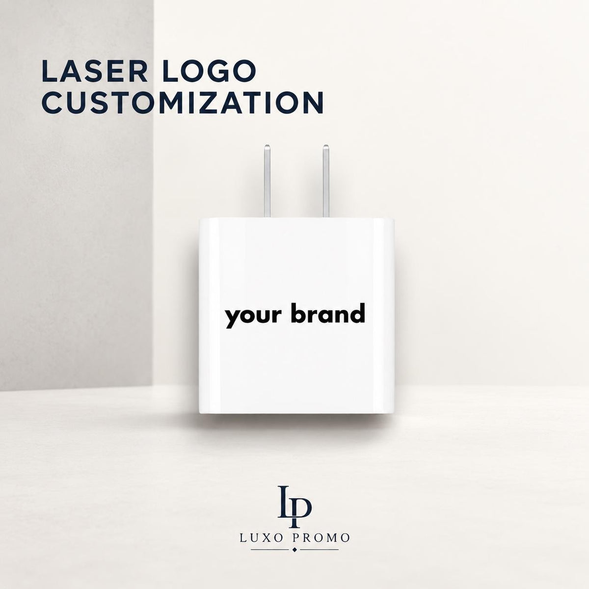 Personalized 20W USB C Wall Charger, Custom Logo PD Fast Charging Adapter, Branded Corporate Employee Client Tech Gift