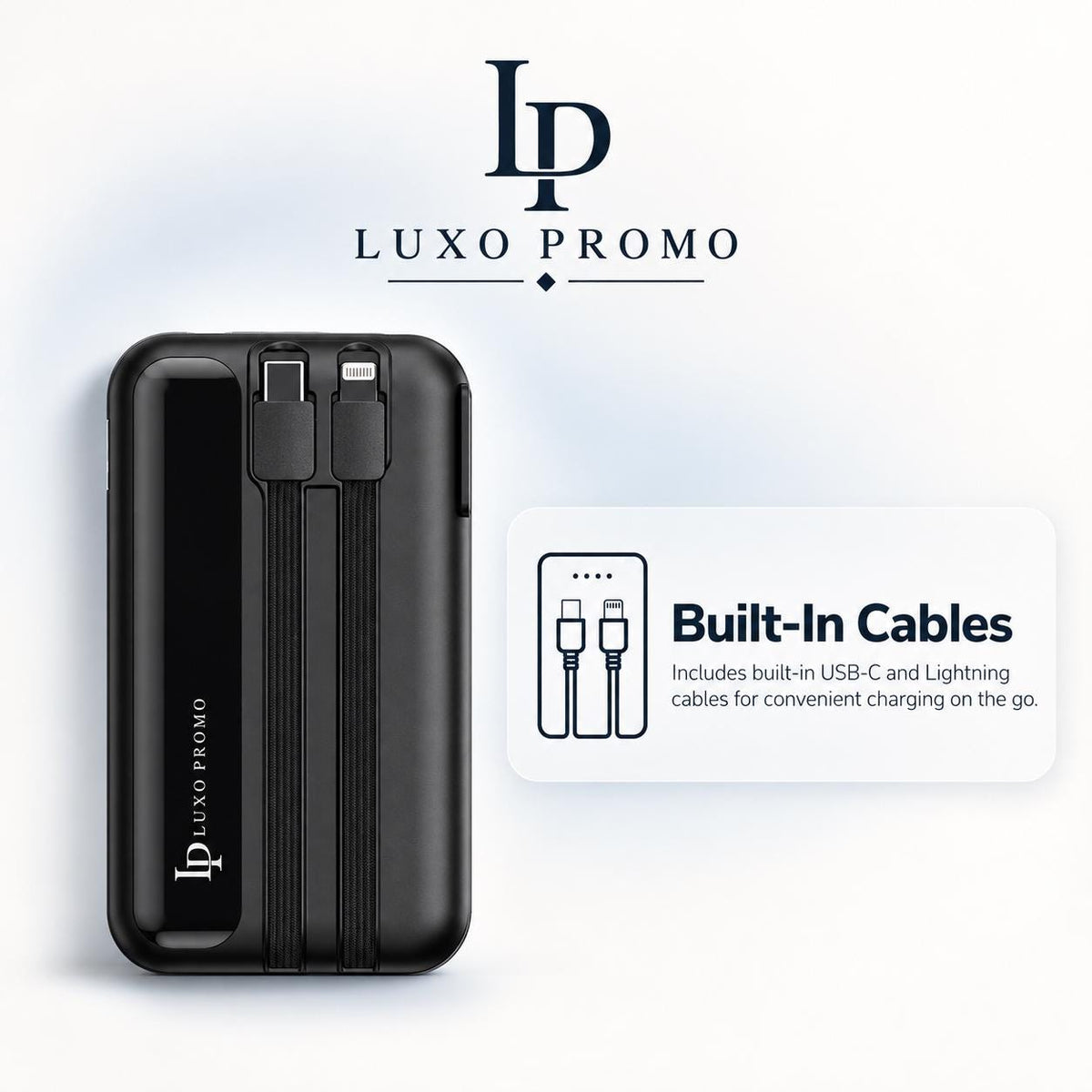 Personalized Backpack Gift Set, Custom Logo Smart Thermos and Wall Plug Power Bank, Branded Employee Welcome Kit, Corporate Travel Gift
