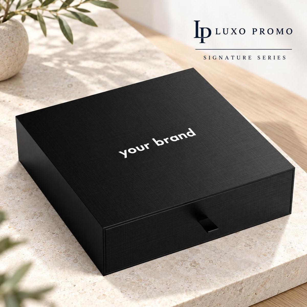 Personalized Executive Corporate Gift Box, Custom Logo Smart Thermos, ANC Earbuds, MagSafe Wallet, Charging Cable & Stylus Pen